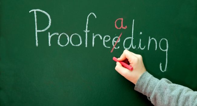 Proofreading helps to resolve numerous mistakes
